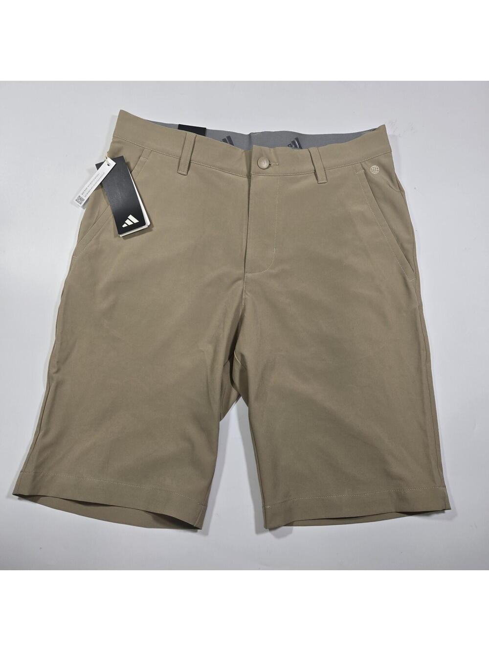 Adidas Ultimate365 Golf Shorts Men’s 28 Khaki Beige 10" Inseam NWT HR7951